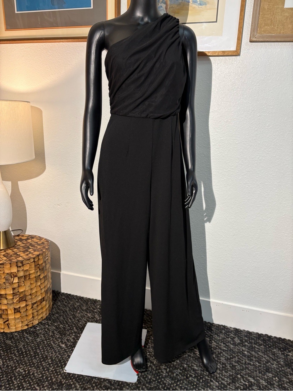 Love X Design One-Shoulder Wide-Leg Jumpsuit